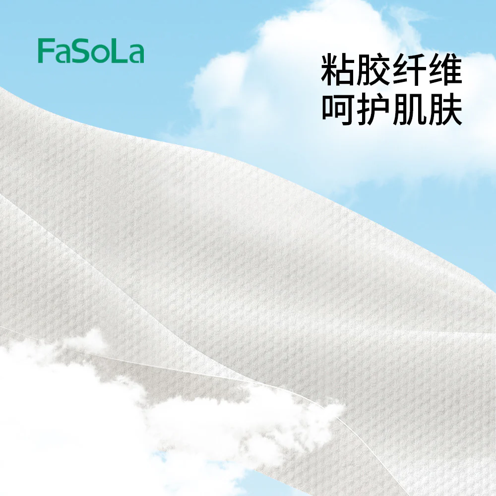 FaSoLa Disposable Bath Towels - White, 2 Pieces - Image 4