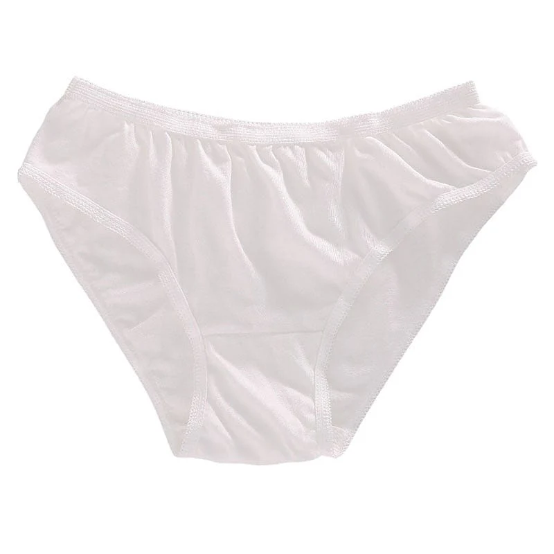 FaSoLa Disposable Cotton Travel Panties for Women - White, Size M, Pack of 5 - Image 5