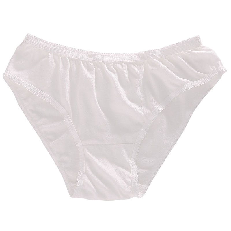 FaSoLa Disposable Cotton Travel Panties for Women - White, XL, 5-Pack - Image 5
