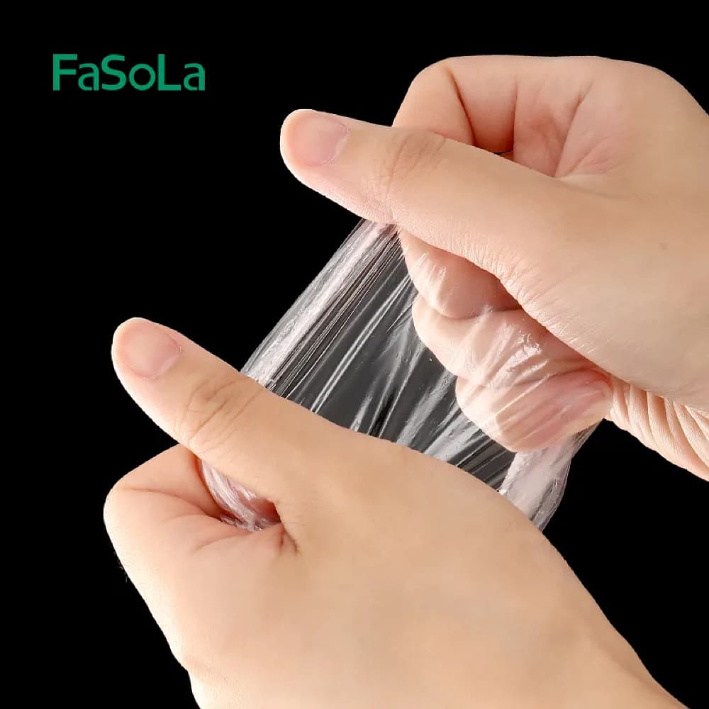 FaSoLa Disposable Elastic Plastic Ear Covers - 100 Pieces - Image 3