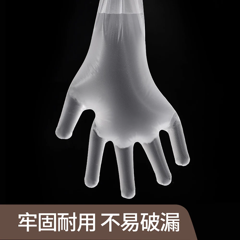 FaSoLa Disposable Extended Gloves - Transparent, Pack of 10 - Image 3