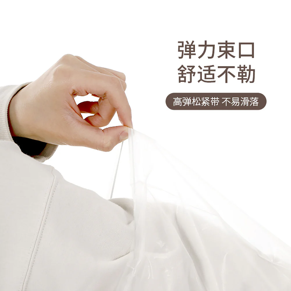 FaSoLa Disposable Extended Gloves - Transparent, Pack of 10 - Image 4