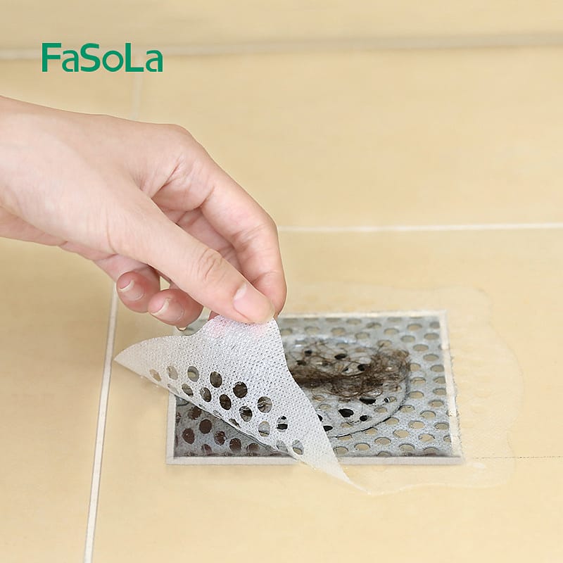FaSoLa Disposable Hair Filter Nets, 15cm Diameter, Large Holes, White, Pack of 15 - Image 3