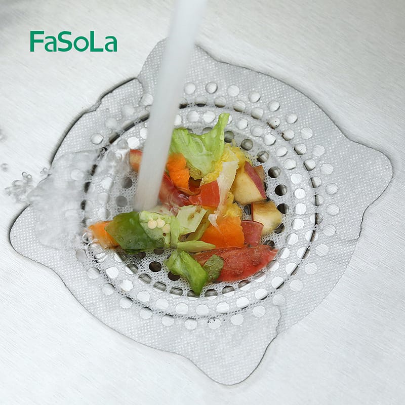 FaSoLa Disposable Hair Filter Nets, 15cm Diameter, Large Holes, White, Pack of 15 - Image 4