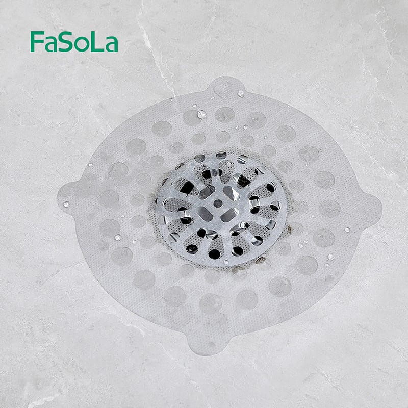 FaSoLa Disposable Hair Filter Nets, 15cm Diameter, Large Holes, White, Pack of 15 - Image 5