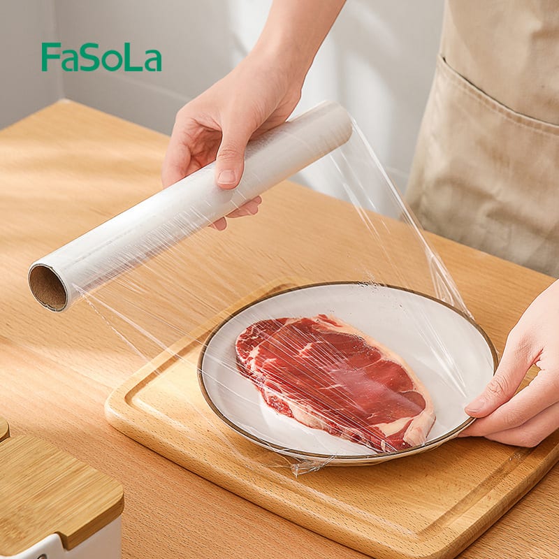 FaSoLa Disposable Household Cling Film - 30x30cm, Transparent - Image 2