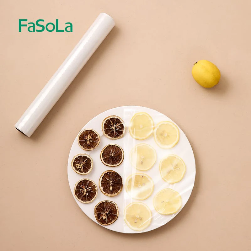 FaSoLa Disposable Household Cling Film - 30x30cm, Transparent - Image 3