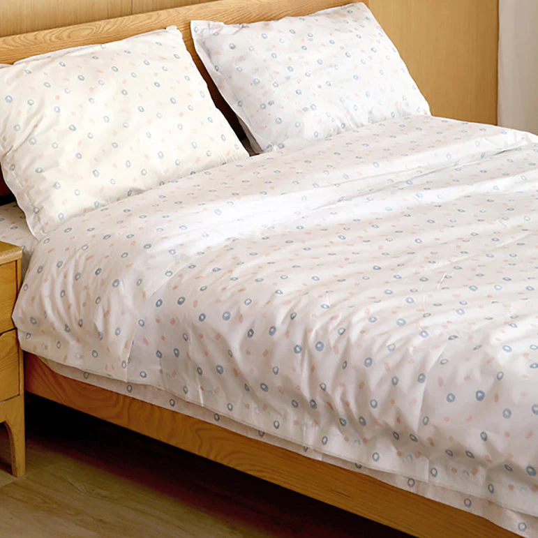 FaSoLa Disposable Printed Single Bed Sheet - White X3