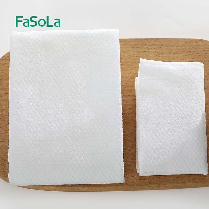 FaSoLa Disposable Pure Cotton Towel - White, 30x70cm - Image 4