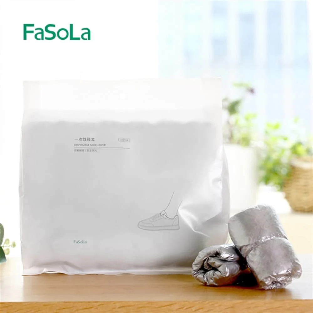 FaSoLa Disposable Shoe Covers - White, 36*14.5cm, Pack of 100 - Image 4