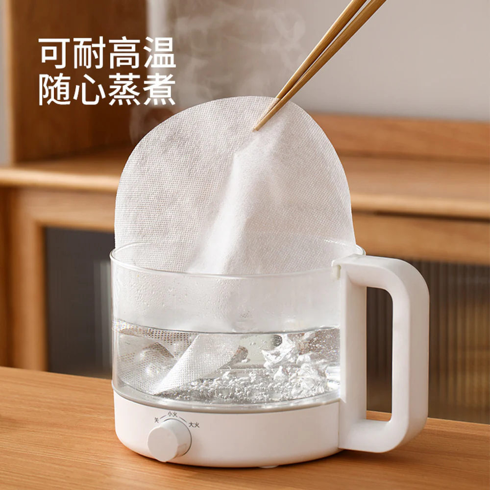 FaSola Disposable Steamer Liners - 24cm, White, 60 Pieces - Image 3
