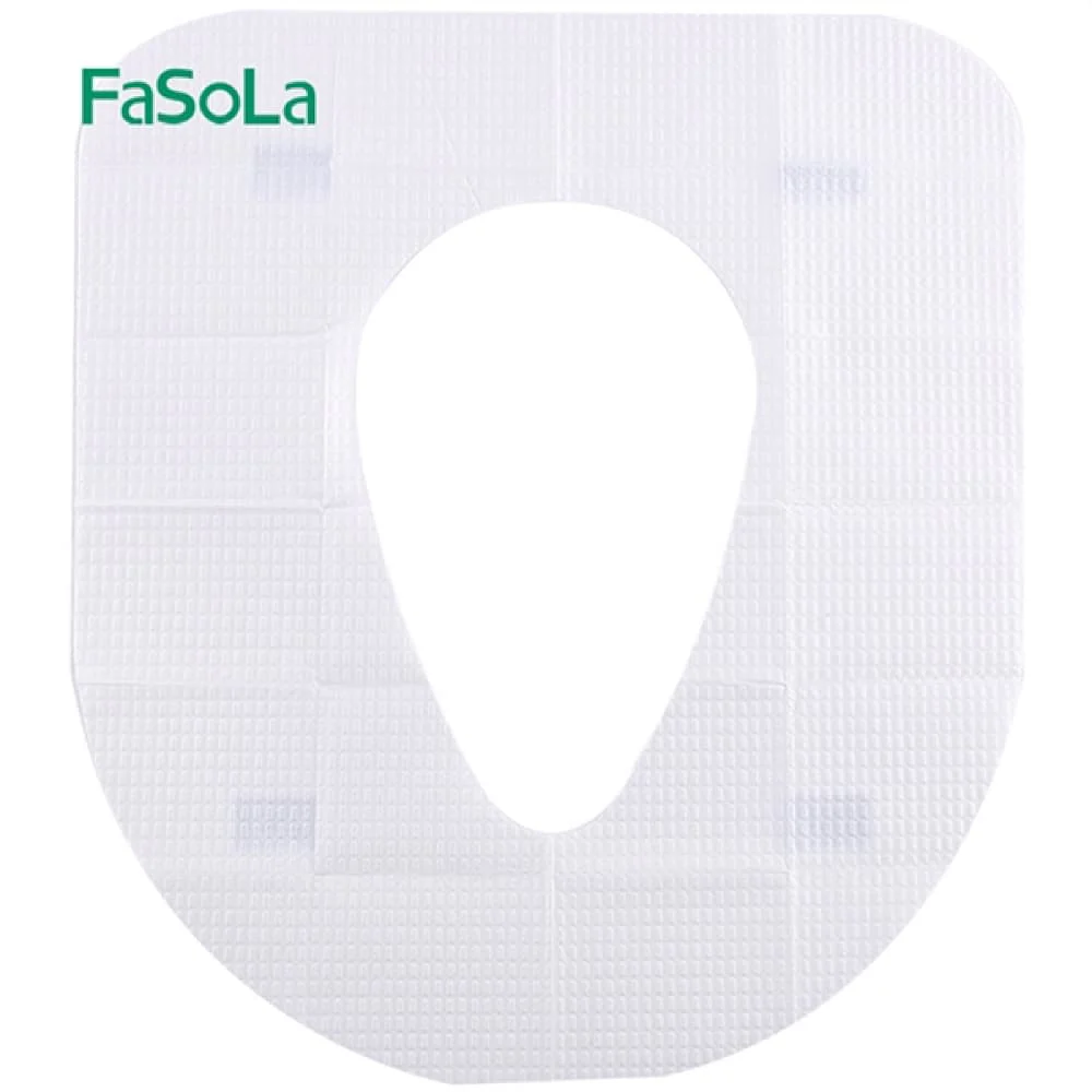 FaSoLa Disposable Toilet Seat Covers - White, 39x45cm, 10 Pieces - Image 4
