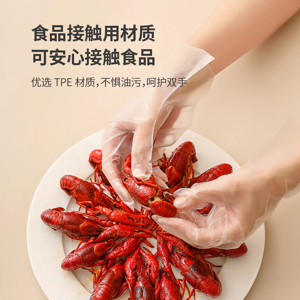 FaSoLa Disposable TPE Gloves (L) - 100 Pieces - Image 2