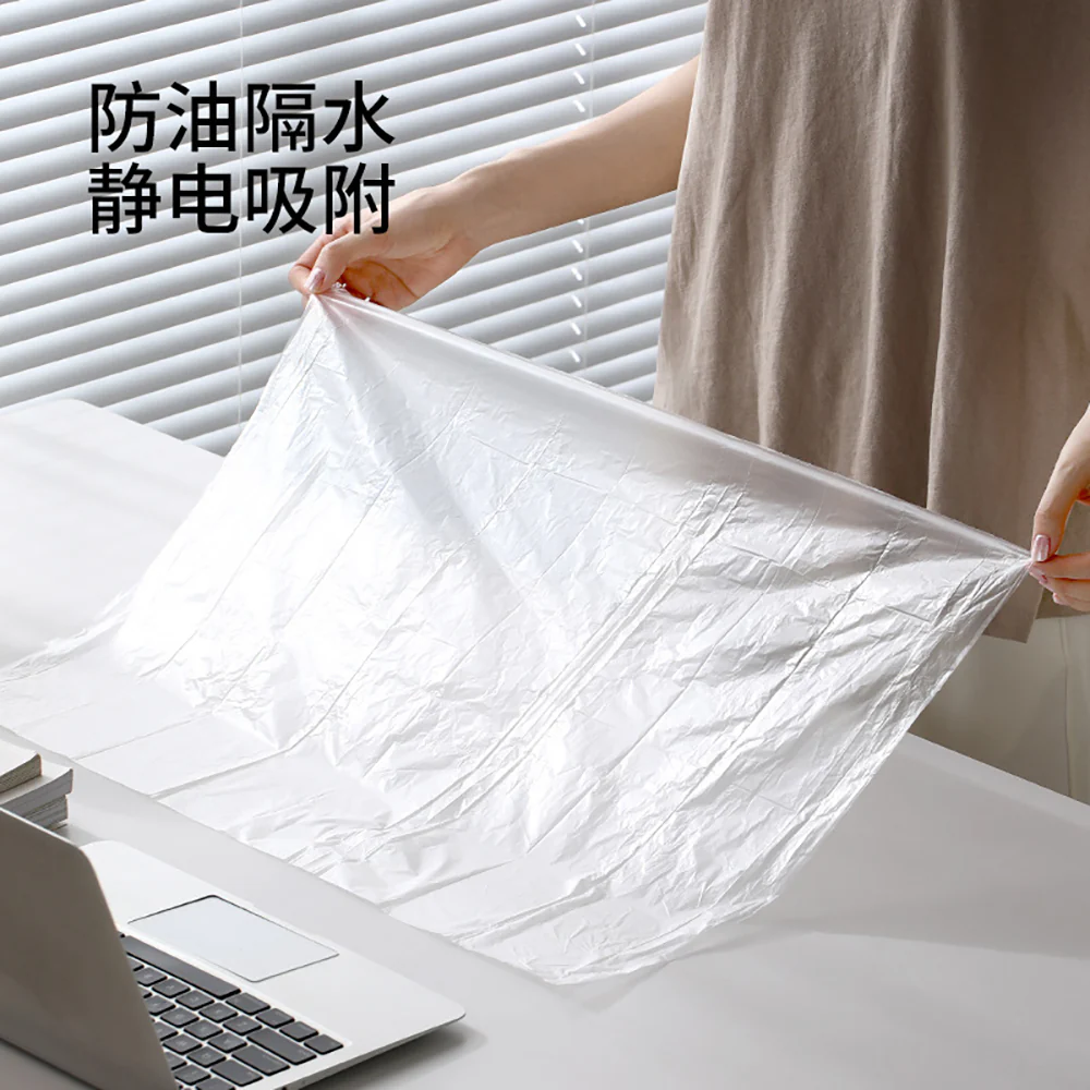 FaSoLa Disposable Transparent Table Mats - 45 Pieces - Image 2