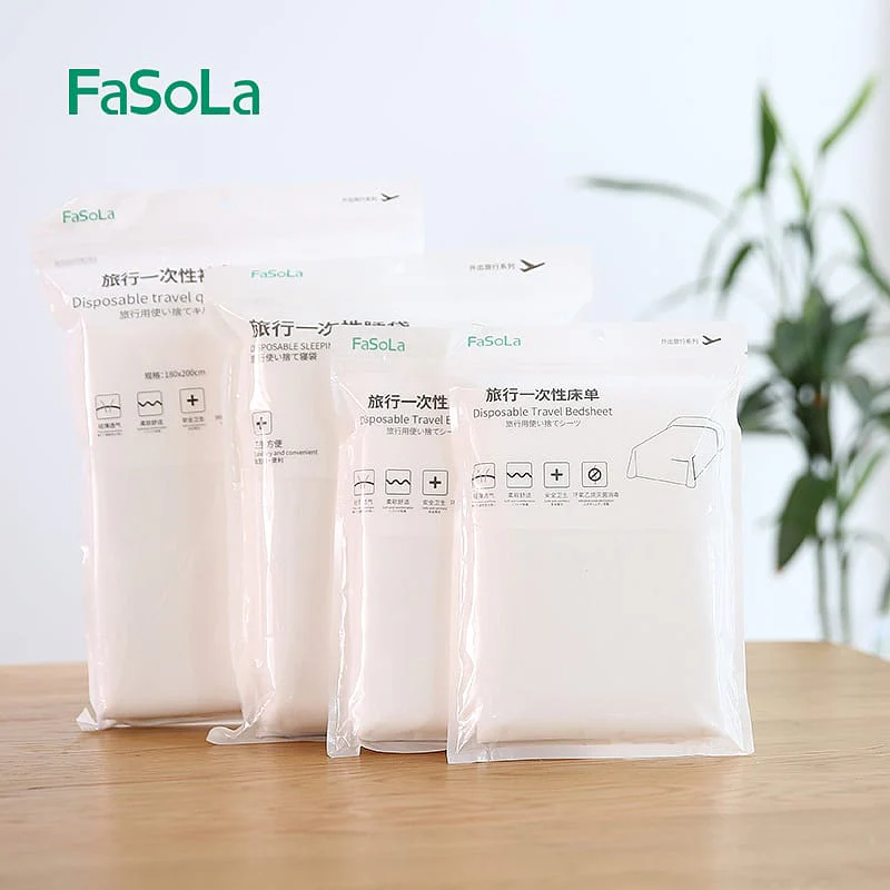 FaSoLa Disposable Travel Bed Sheet - 1.8m X3 - Image 4