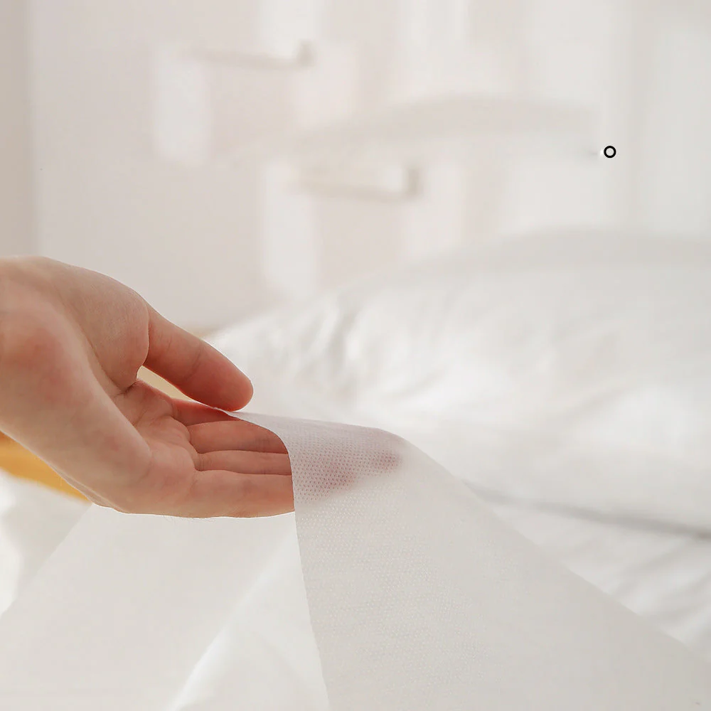 FaSoLa Disposable Travel Bed Sheet White 1.8m X3 - Image 2
