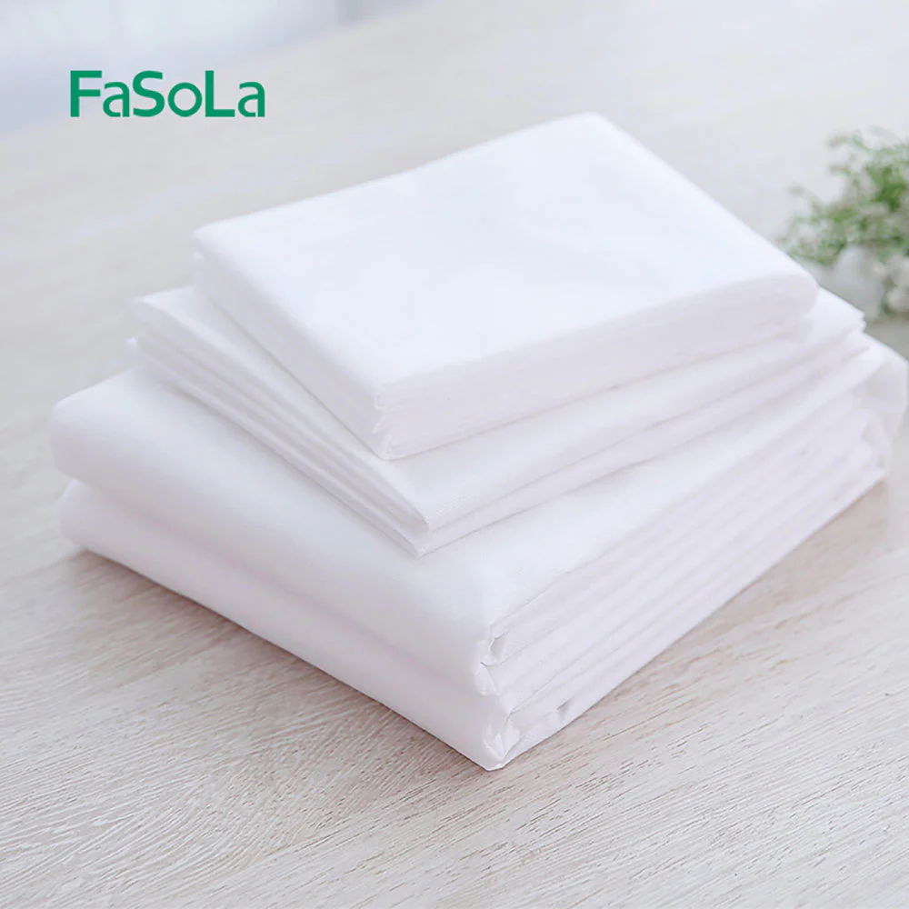 FaSoLa Disposable Travel Bedsheet White 1.2m X3 - Image 2