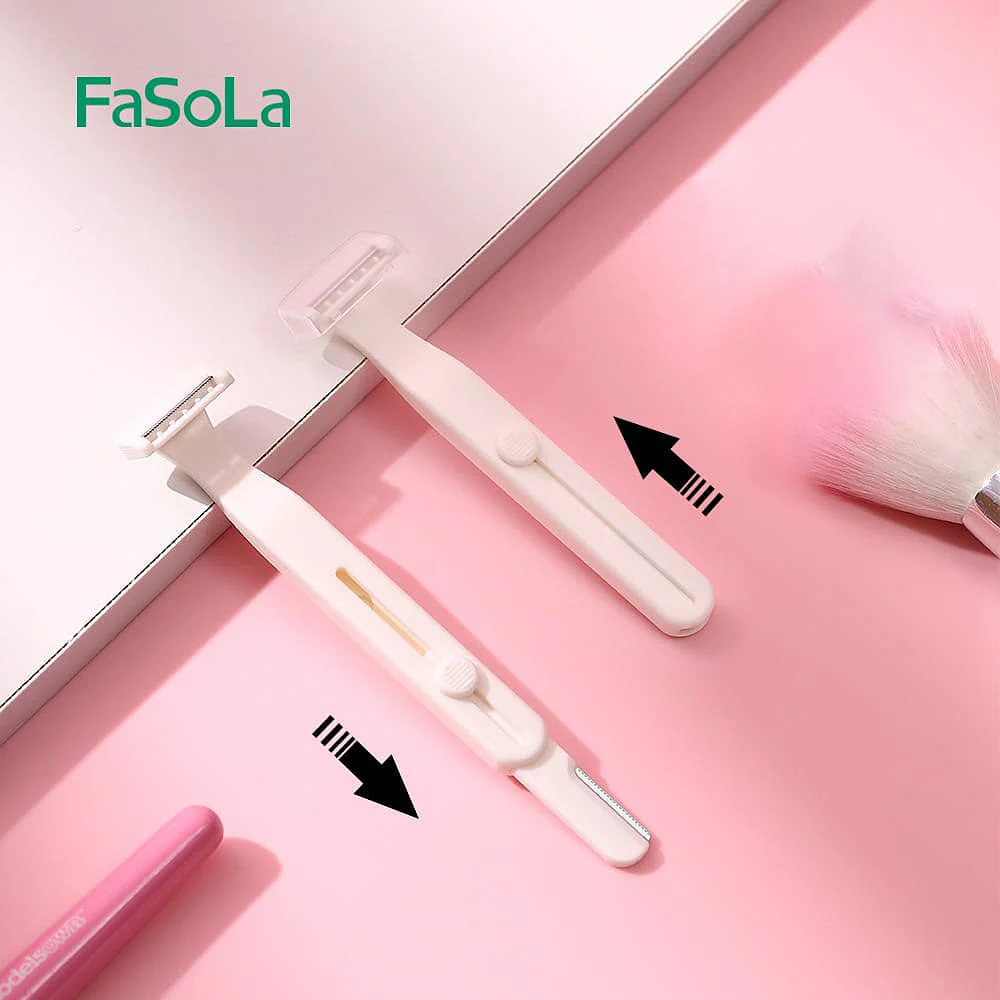 FaSoLa Double Head Retractable Shaver - Off-White
