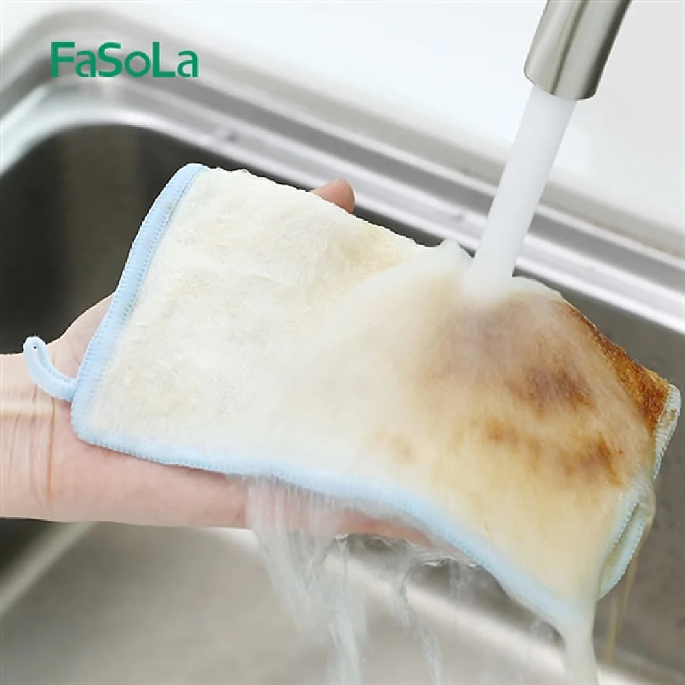 FaSoLa Double-Layer Bamboo Fiber Cleaning Cloth - 18*23cm - Image 2