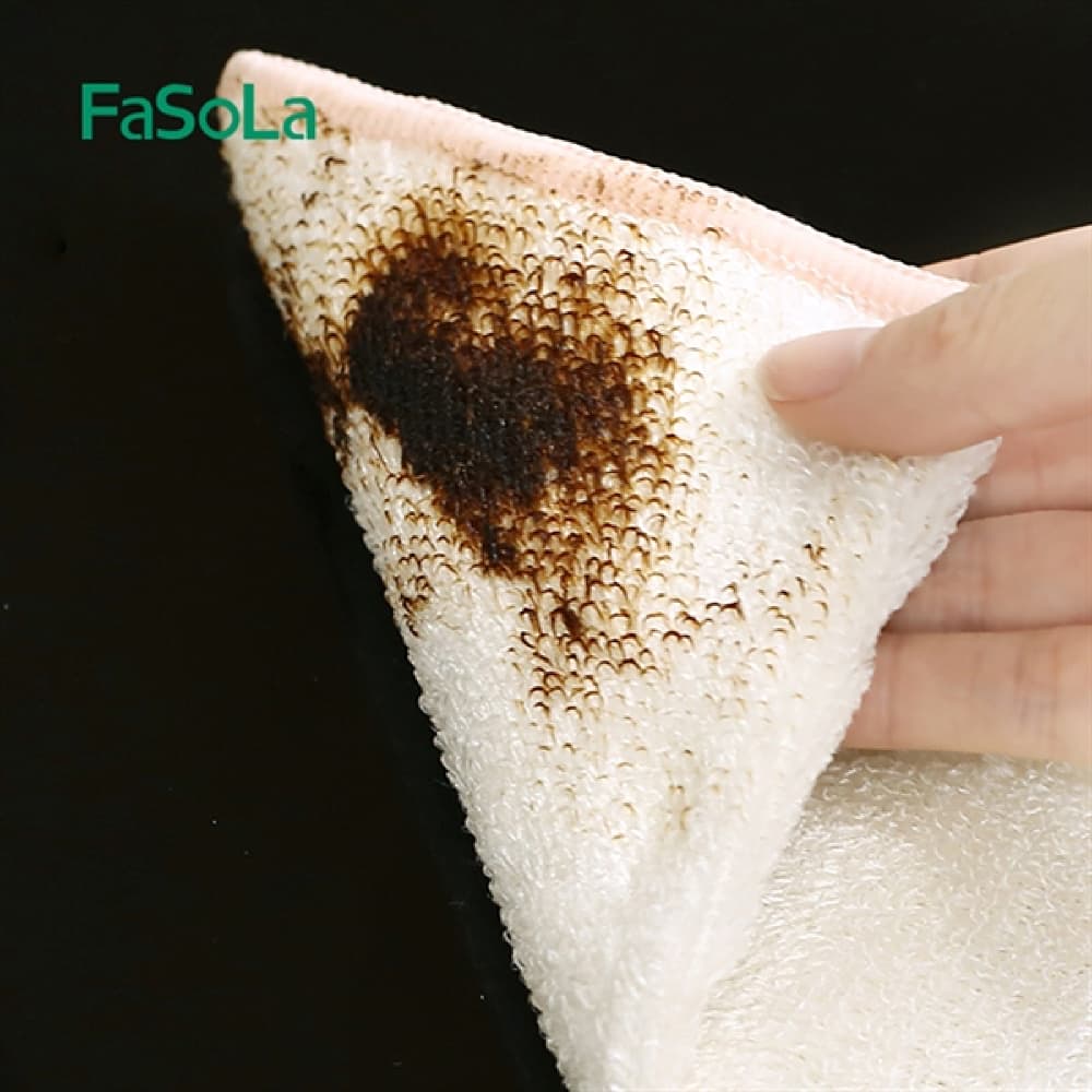 FaSoLa Double-Layer Bamboo Fiber Cleaning Cloth - 18*23cm - Image 4