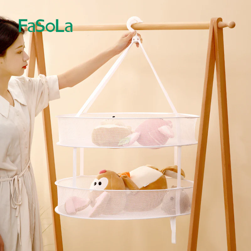 FaSoLa Double-Layer Drying Net - Large, White, 61cm Diameter - Image 2