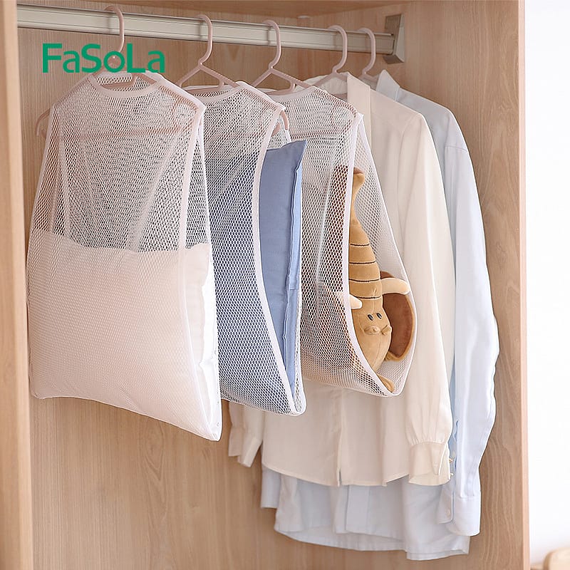 FaSoLa Double-Layer Pillow Drying Net - White, 93x47cm - Image 3