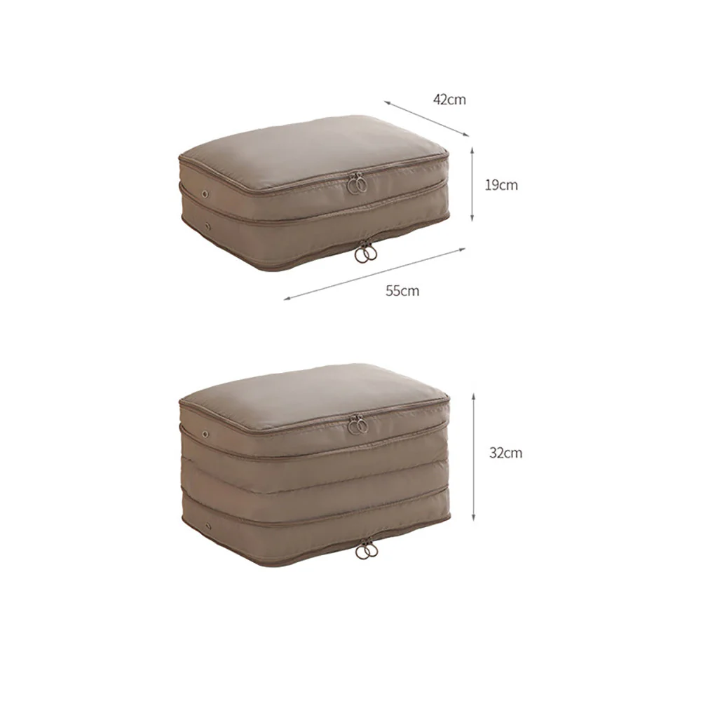 FaSoLa Double-Layer Quilt Storage Bag - Gray - Image 2