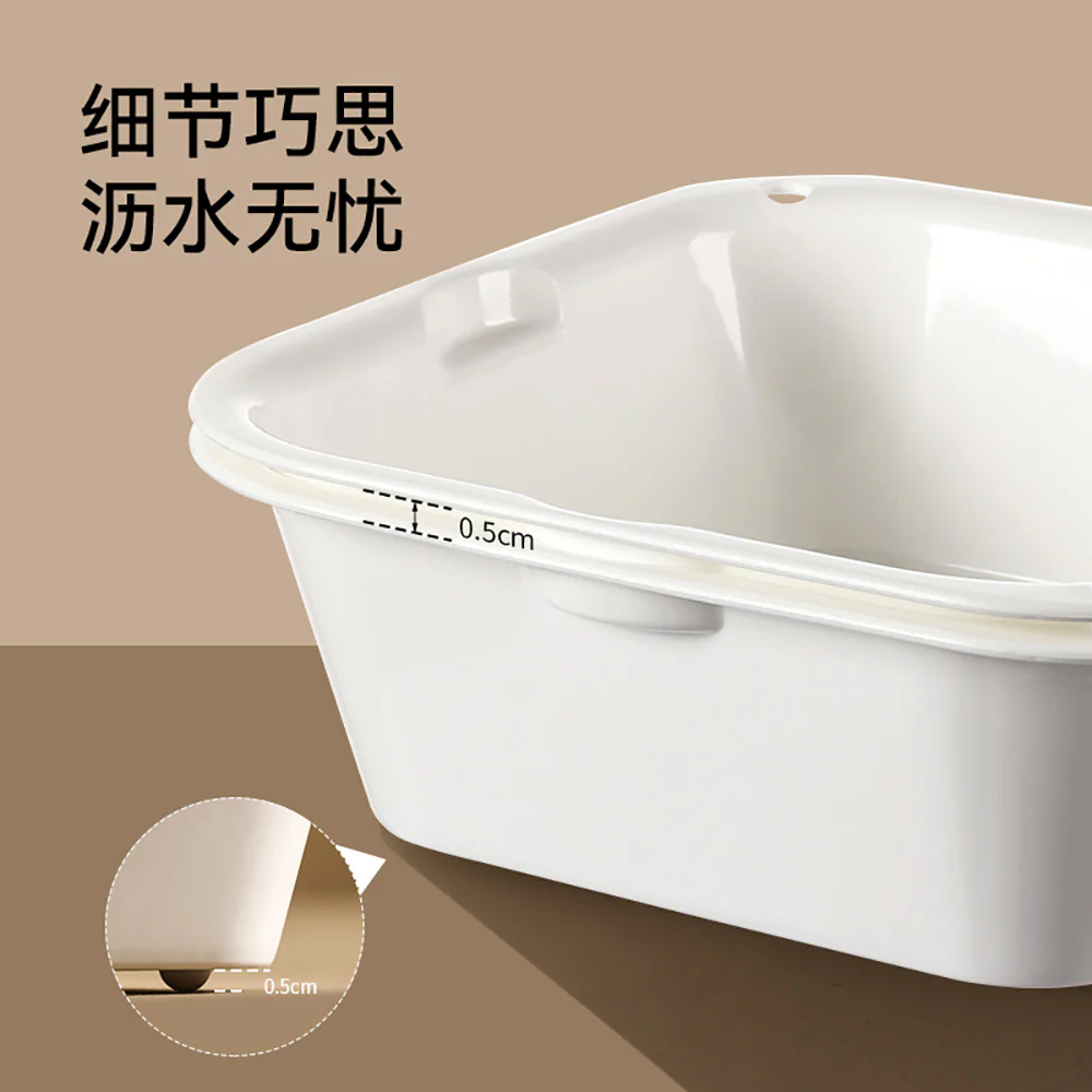 FaSoLa Double-Layer Stackable Drain Basket - White - Image 4