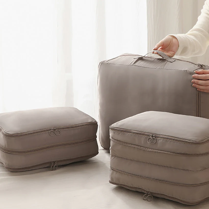 FaSoLa Double-Layer Storage Bag Large - Gray - Image 4
