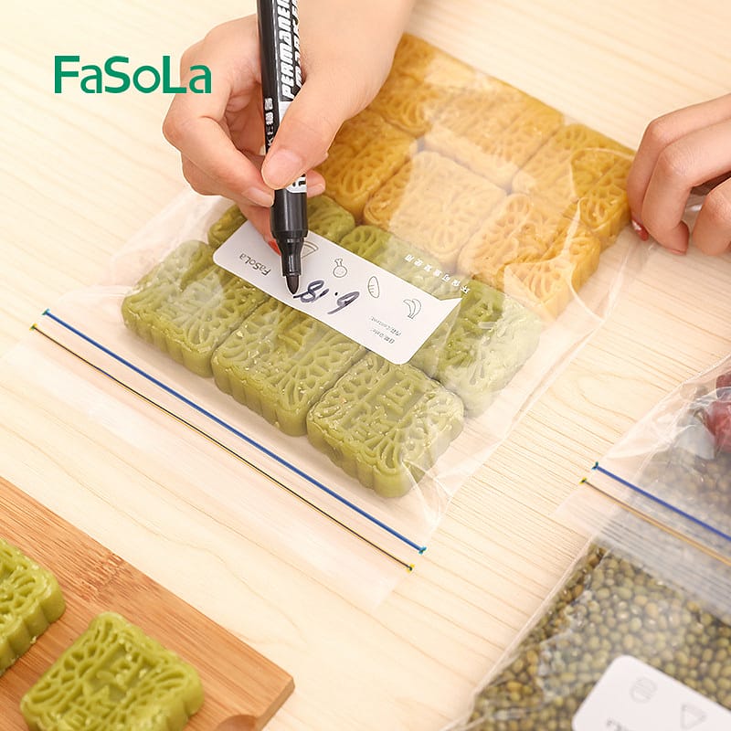 FaSoLa Double-Layer Ziplock Bags - Medium, 18x20cm, 20 Pieces - Image 3