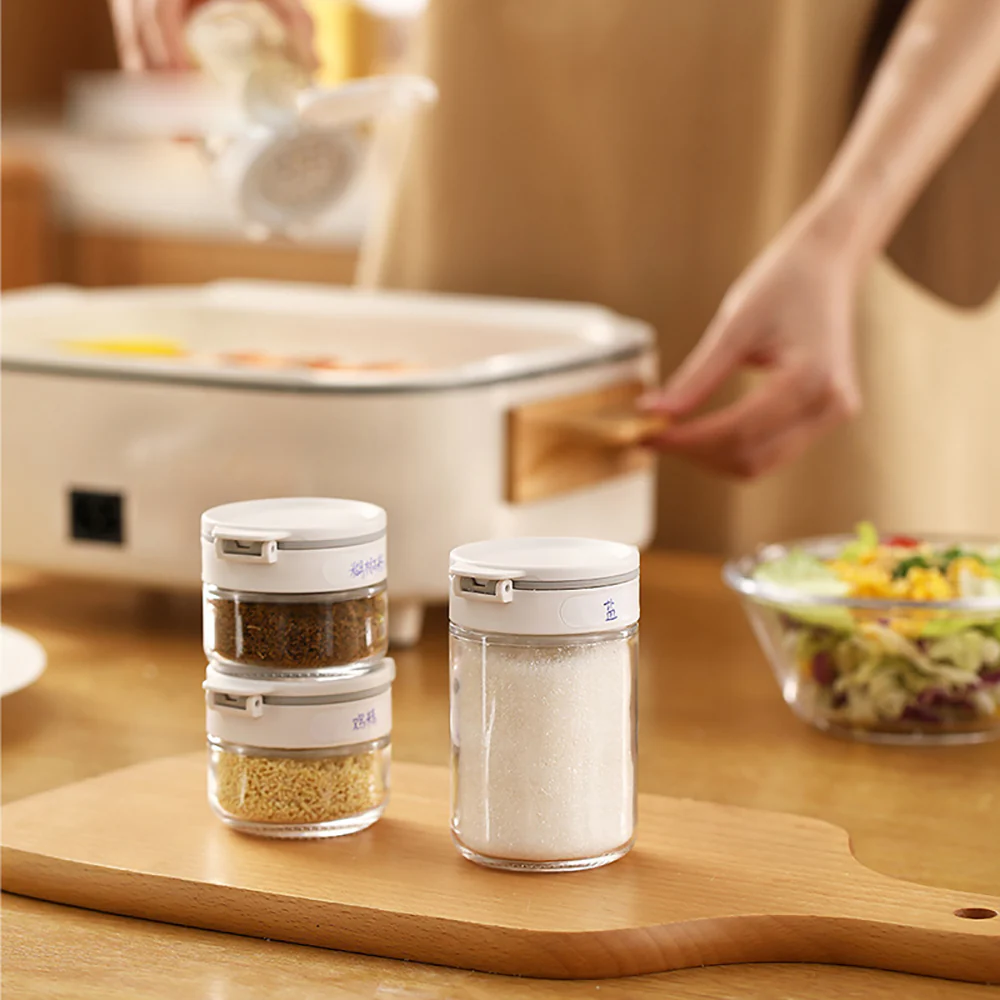 FaSoLa Double-Lid Spice Jar White Large