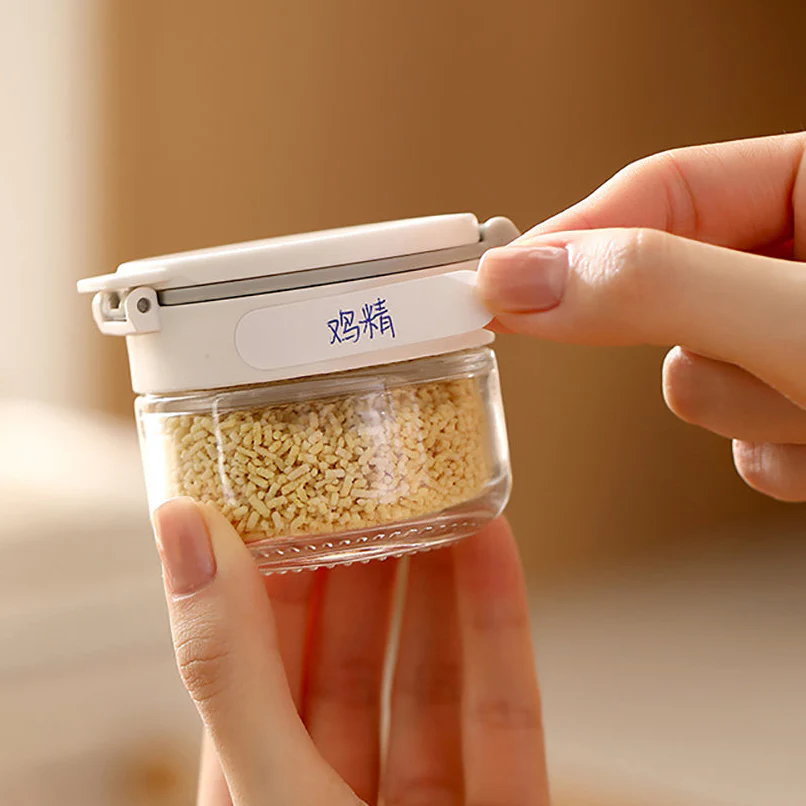 FaSoLa Double-Lid Spice Jar White Large - Image 3