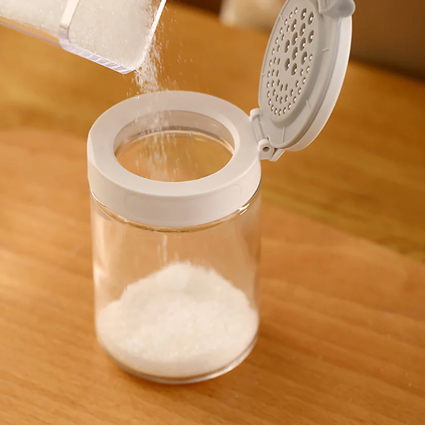 FaSoLa Double-Lid Spice Jar White Large - Image 4