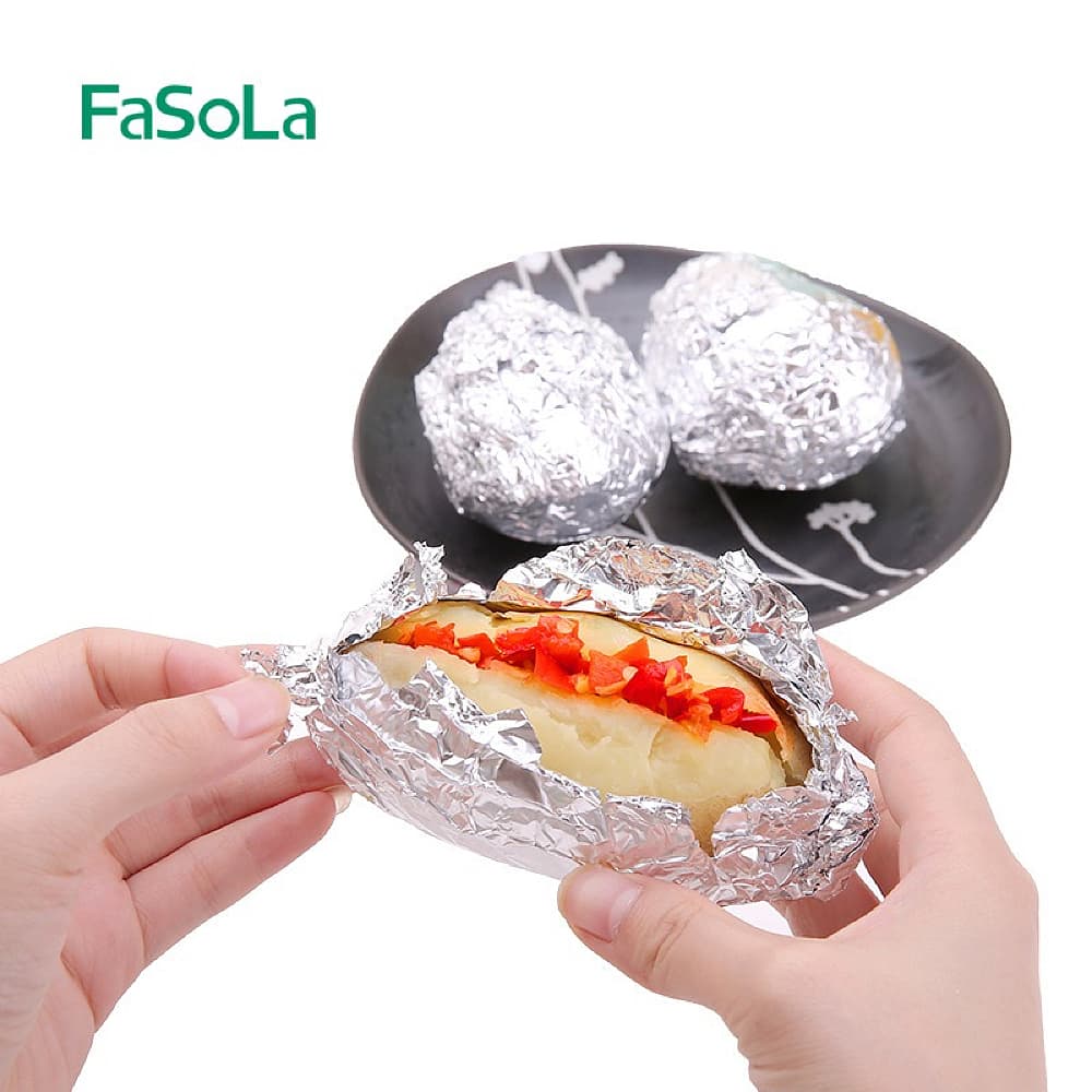 FaSoLa Double-Sided Aluminum Foil for Cooking - 30cm x 10m - Image 2