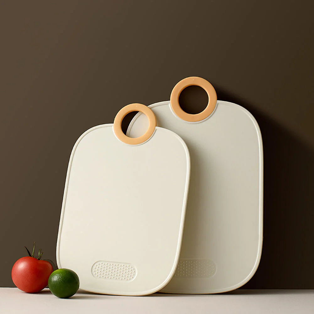 FaSoLa Double-Sided Antibacterial Cutting Board - Medium, Off-White - Image 4