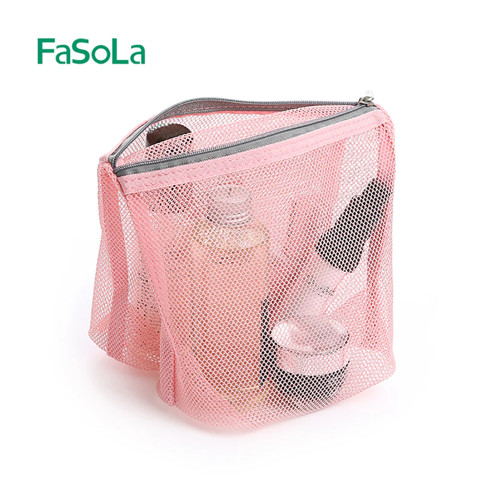 FaSoLa Double-Sided Mesh Storage Bag S - Gray - Image 2