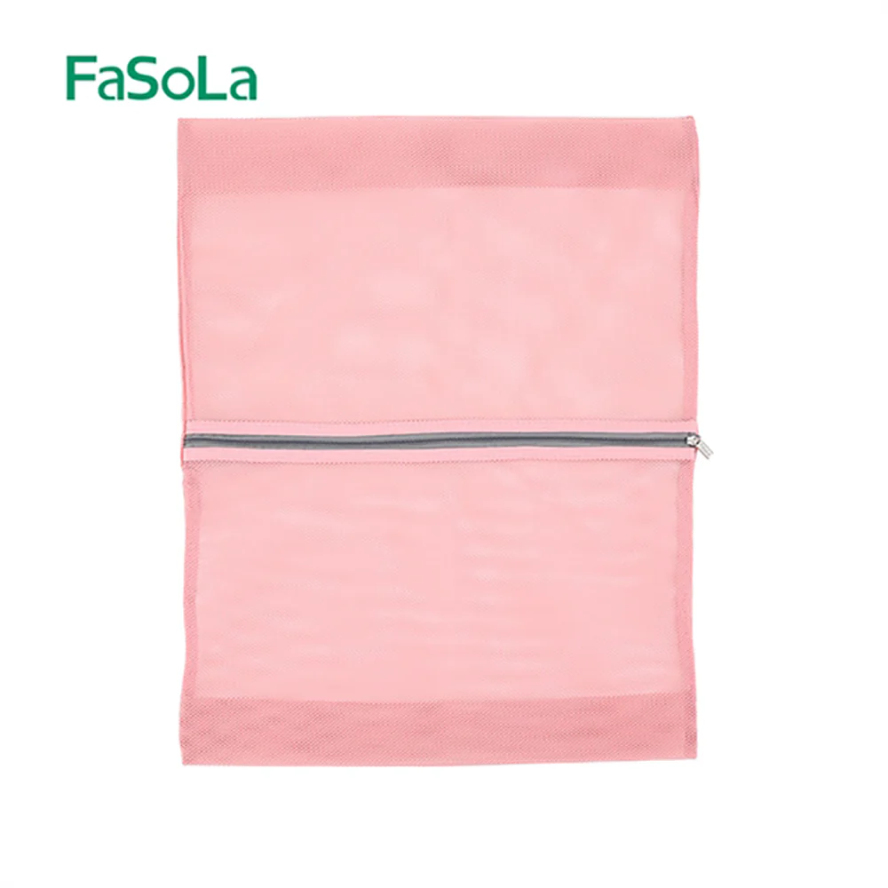 FaSoLa Double-Sided Mesh Storage Bag S - Pink - Image 3