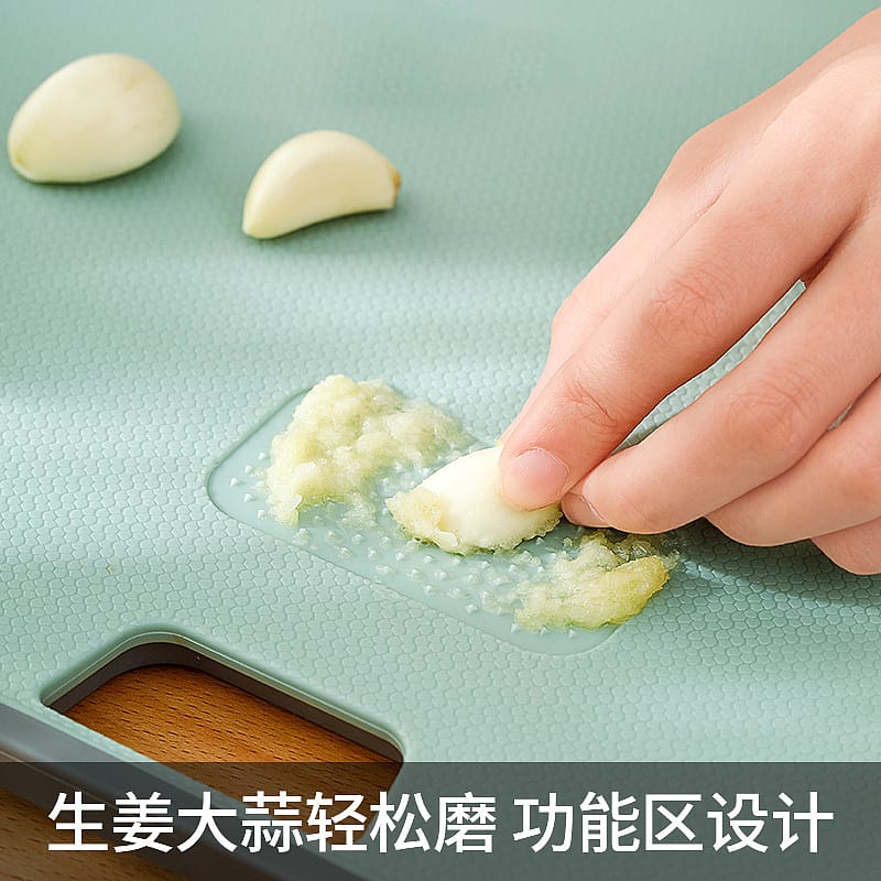 FaSoLa Double-Sided Non-Slip Cutting Board - Olive Green, 34x28cm - Image 4