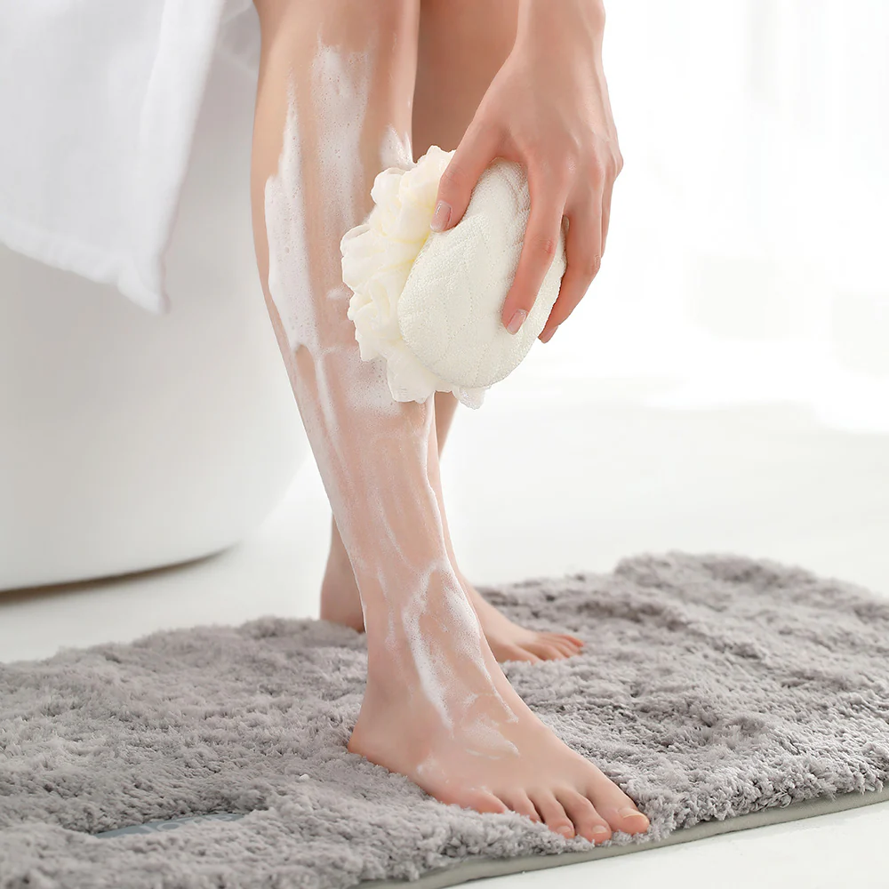 Fasola Dual-Sided Bath Sponge - Beige - Image 2