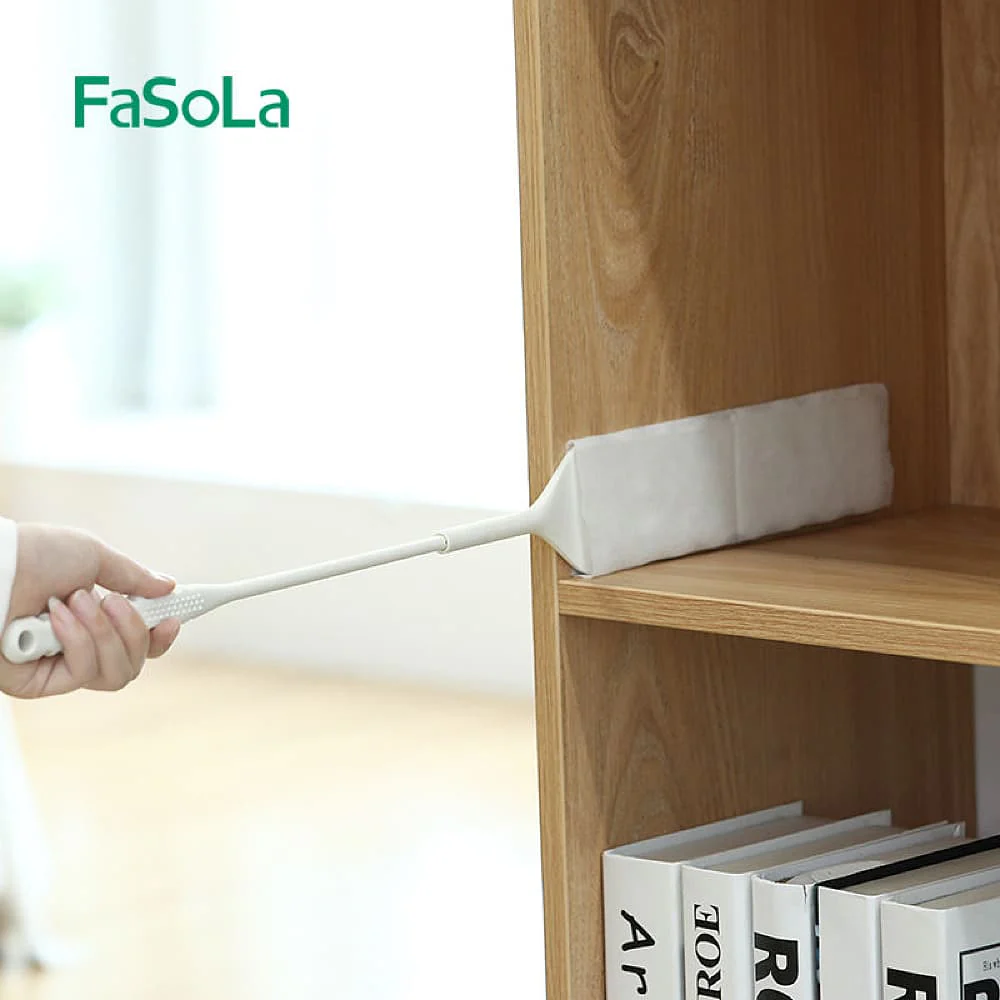 FaSoLa Extendable Detachable Flat Duster - Beige, 65*7cm, Pack of 10 - Image 4