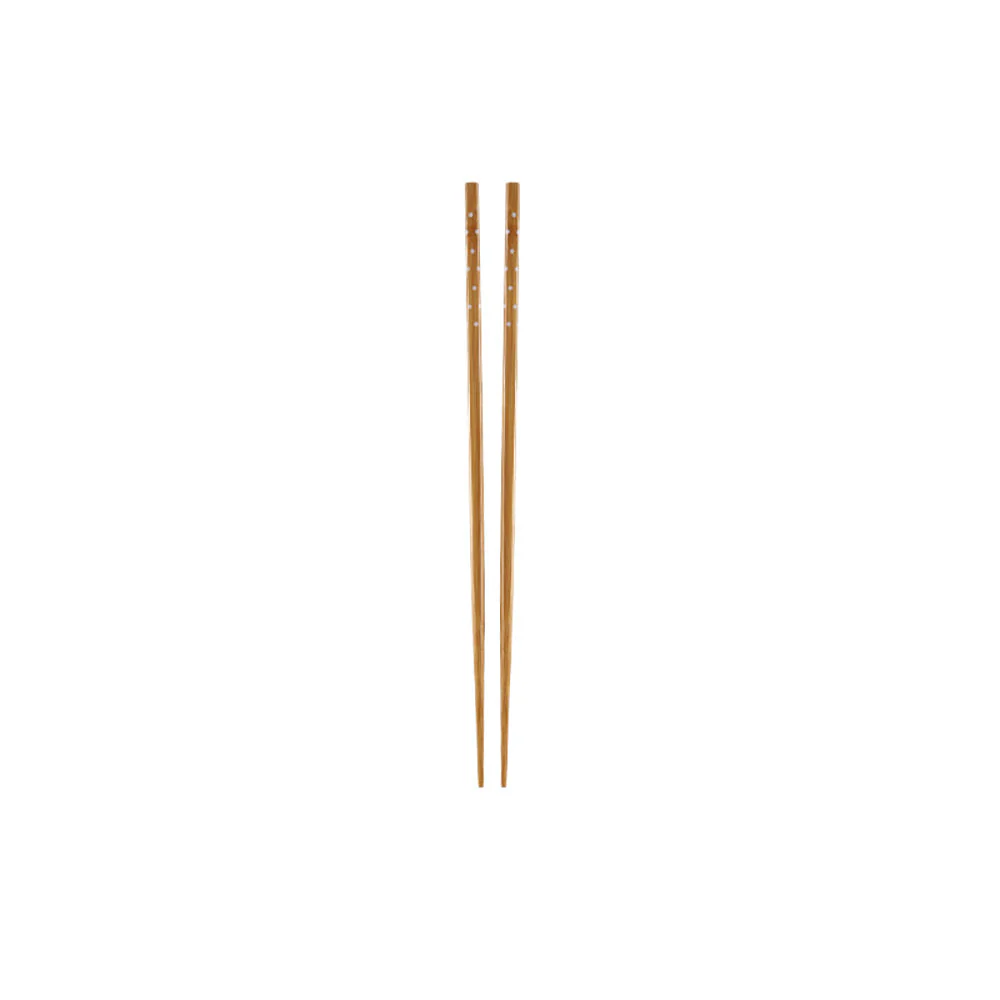 FaSoLa Extra Long Bamboo Frying Chopsticks - Dotted Design X3 - Image 3