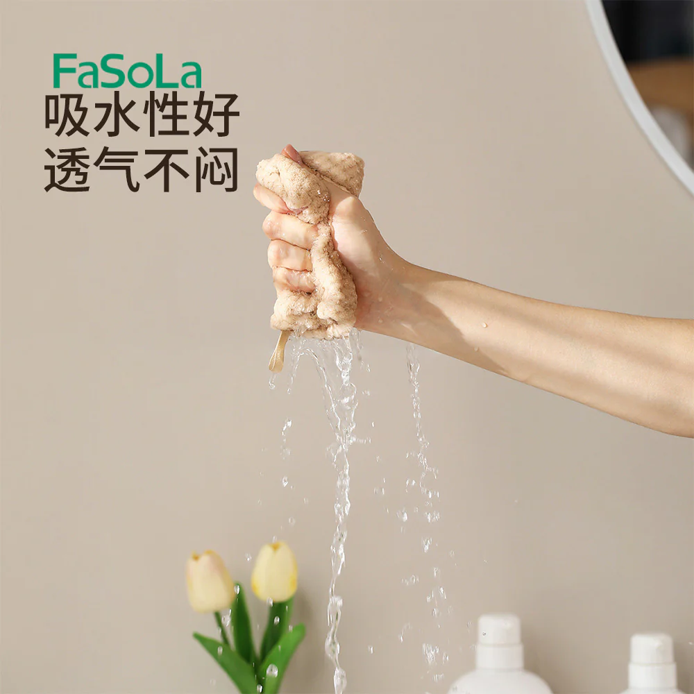 FaSoLa Face Washing Wristbands - Light Brown, 2 Pieces - Image 4