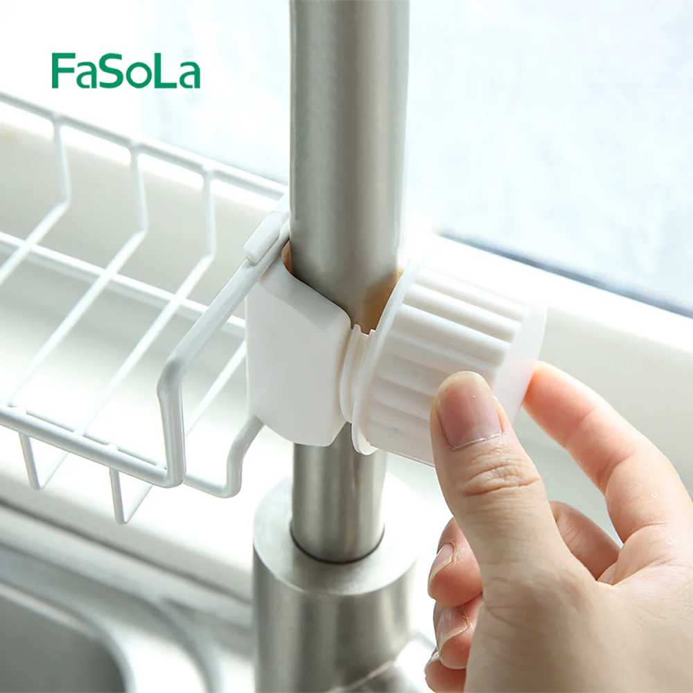 FaSoLa Faucet Storage Rack - White, Single Row - Image 3
