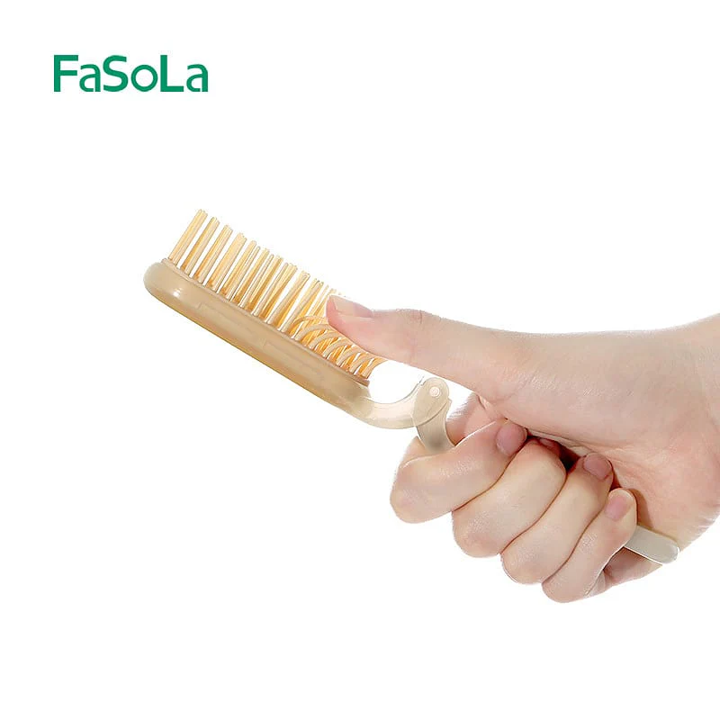 FaSoLa Fine Tooth Straightening Comb - Beige, 18.1*3.2cm - Image 4