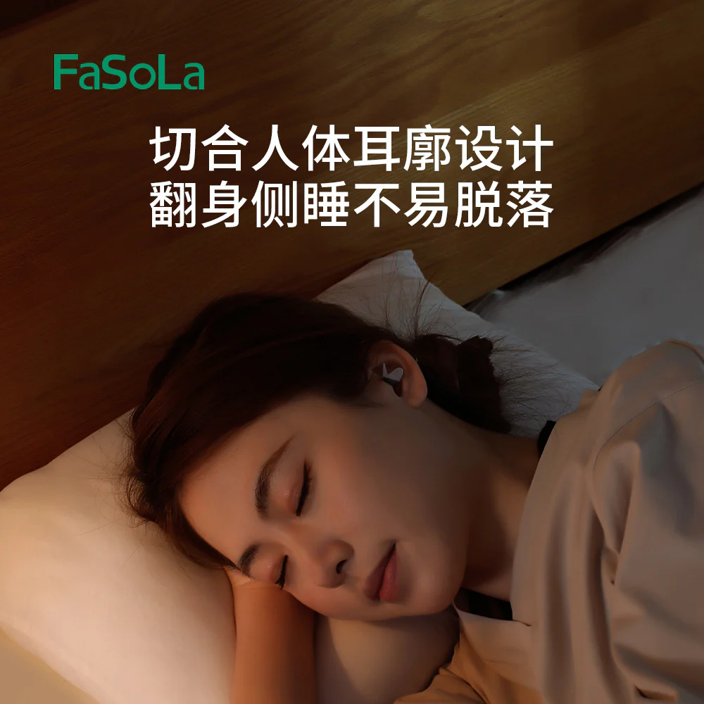 FaSoLa Flight Earplugs - Gray, 2 Pairs - Image 2