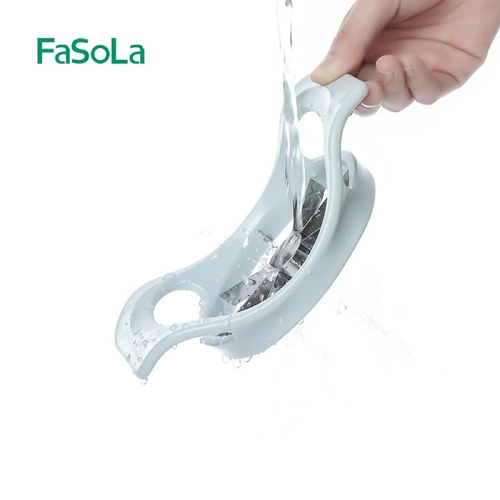 FaSoLa Flower-Shaped Multifunctional Fruit Corer and Slicer - Light Blue - Image 3