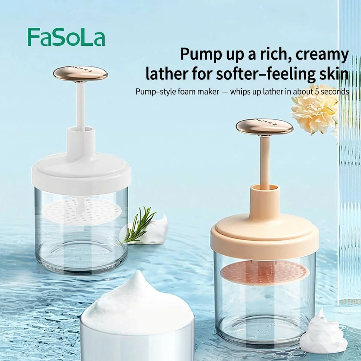 FaSoLa Foam Maker - White, 17*8cm