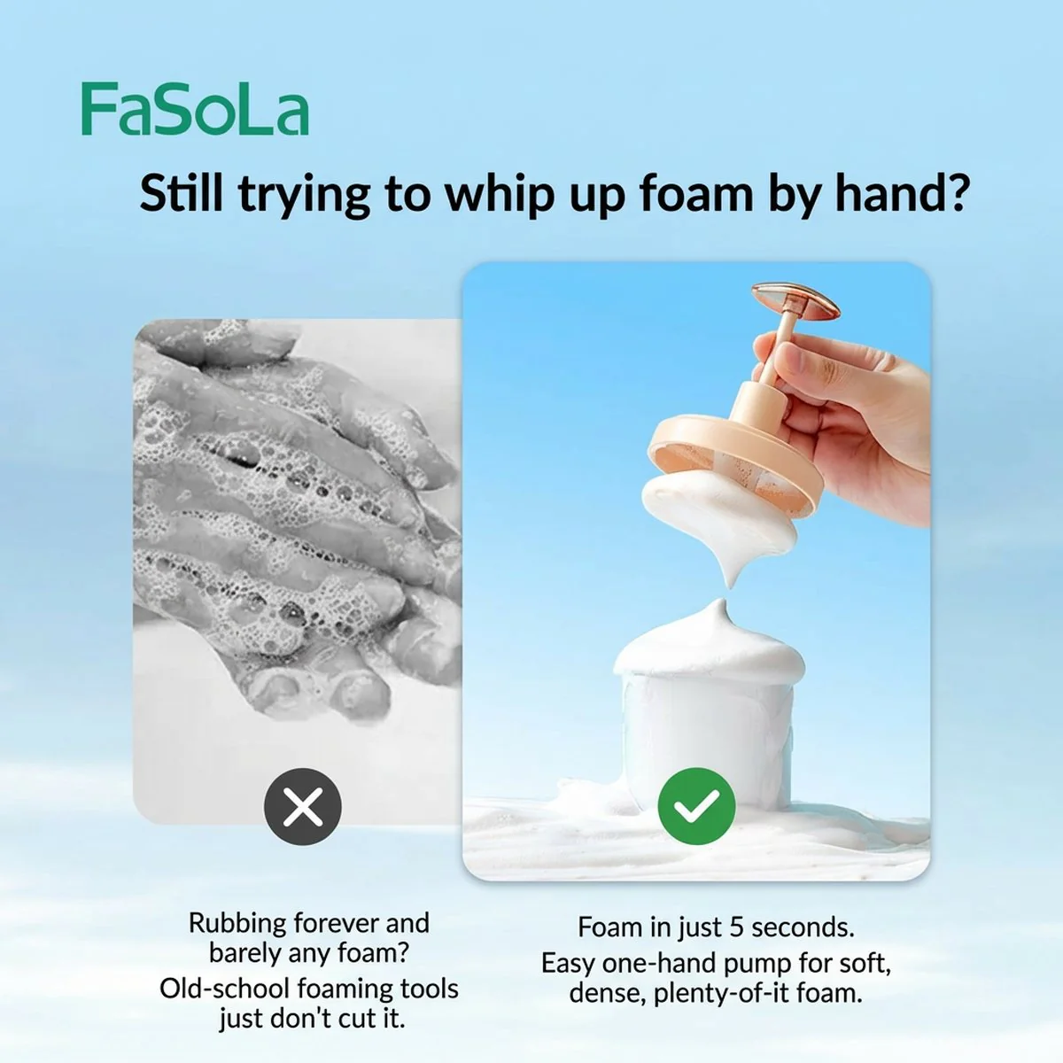 FaSoLa Foam Maker - White, 17*8cm - Image 3