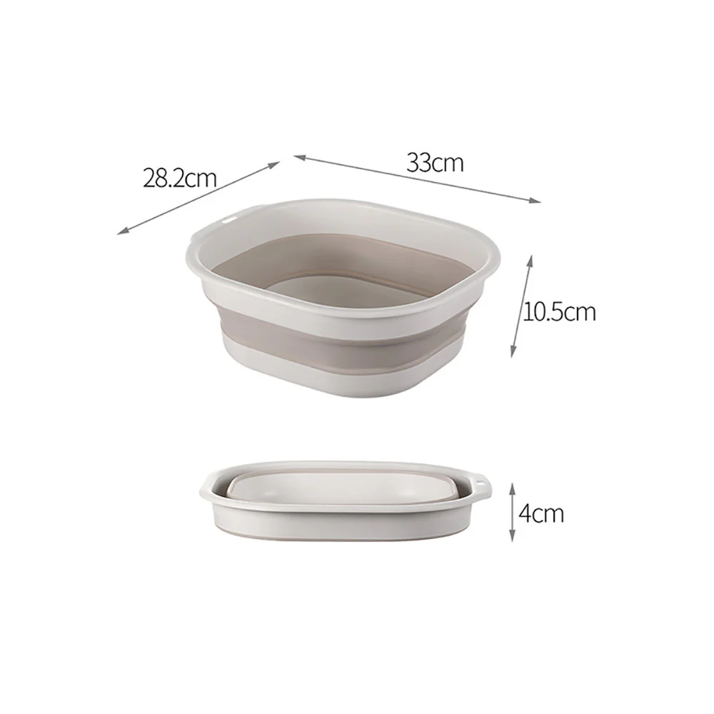 FaSoLa Foldable Basin, Milk Coffee Color, Small - Image 4