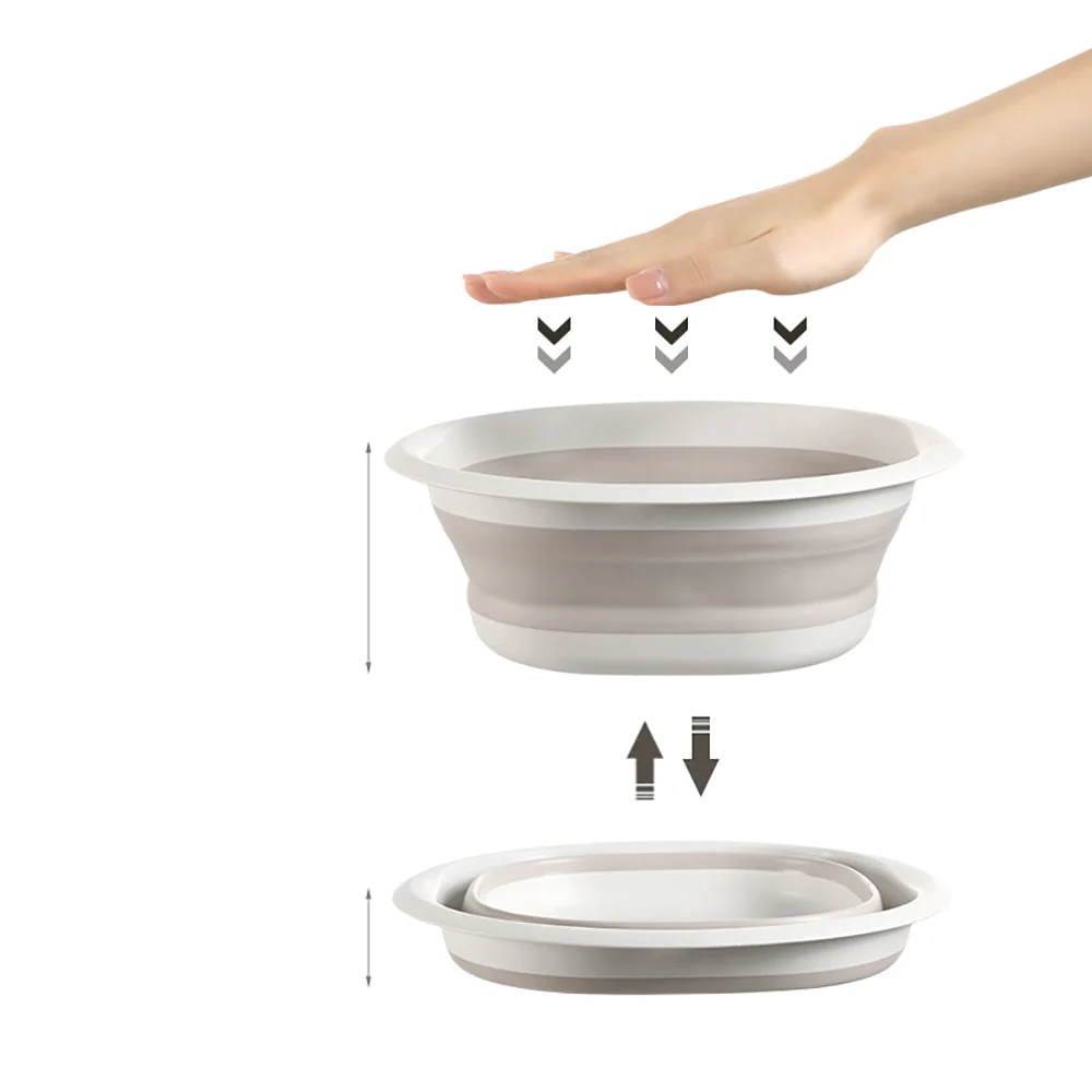 Fasola Foldable Basin - Olive Green, Medium - Image 2